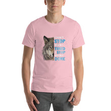 Load image into Gallery viewer, Wolf image, i don't stop when i tired Unisex T-Shirt