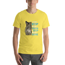 Load image into Gallery viewer, Wolf image, i don't stop when i tired Unisex T-Shirt